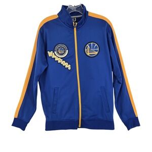 Golden State Warriors Jacket Mens‎ Medium NBA Basketball Full Zip Polyester